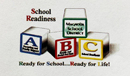 ABC Magnolia school health event image for school readiness wtih ABC blocks Magnolia School District
