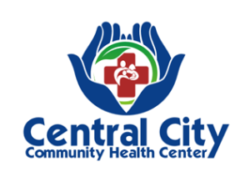 Logo image with open hands - Central City Community Health Center