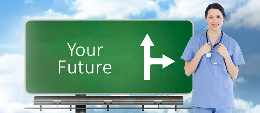 Image - Your Future on a sign pointing to Medical Personnel on Careers Tab at Central City Community Health Centers