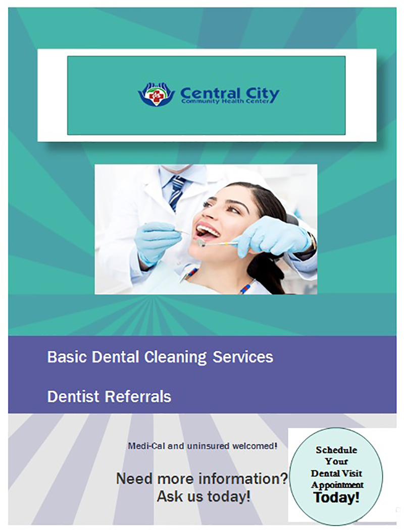 Dental Services in our Mobile Units with Central City Community Health Centers. - Our Mobile Units serving our Communities one family at a time
