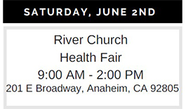 Central City will be participating in the River Church Health Fair on Saturday June 2nd from 9 am - 2 pm at 201 E Broadway, Anaheim CA